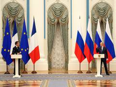 
      
      Macron convinces Putin to not 'escalate' Ukraine crisis
      
      