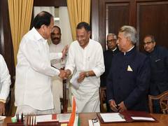 
      
      BJP members Surendra Nagar, Sanjay Seth take oath as MPs in RS
      
      