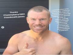
      
      COVID-19: Warner shaves off head to show support towards...
      
      