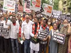 
      
      Maharashtra: Fadnavis, BJP workers detained during protest to...
      
      