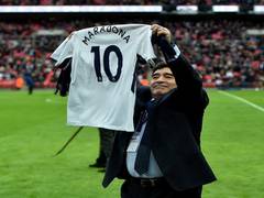 
      
      Maradona's daughter claims father's 'Hand of God' shirt is fake
      
      