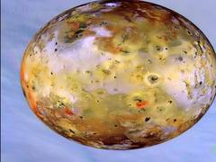 
      
      Active volcanoes feed Io's sulfurous atmosphere
      
      
