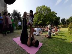 
      
      Maharashtra: World's smallest woman takes part in yoga day...
      
      