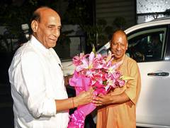 
      
      Rajnath Singh extends best wishes to Yogi Adityanath
      
      