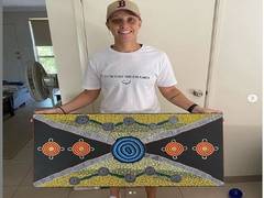 
      
      Ashleigh Gardner takes to painting to stave off boredom
      
      