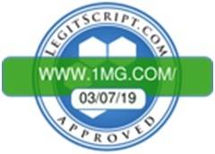 
      
      1mg.com certified as safe, secure and trustworthy E-pharmacy...
      
      