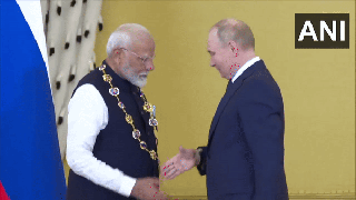 
      
      PM Modi awarded with Russia's highest civilian honour
      
      