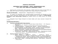 
      
      Delhi Police issues traffic advisory for Republic Day parade...
      
      