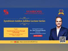 
      
      Symbiosis to have lecture by Narayana Hrudayalaya's Dr Devi...
      
      