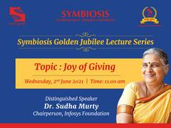 
      
      Dr Sudha Murty's lecture at Symbiosis Golden Jubilee Lecture...
      
      