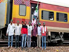 
      
      Railway services disrupted due to farmers' 'rail roko' protest
      
      