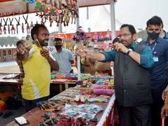 
      
      Amid rising COVID-19 cases, Delhi's Hunar Haat closed from...
      
      