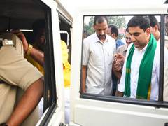 
      
      Nara Lokesh, others detain in Vijayawada during protest to...
      
      