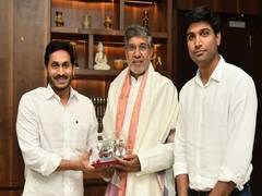 
      
      Kailash Satyarthi meets Jagan Mohan Reddy, extends support to...
      
      