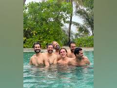 
      
      In Pics: Vicky Kaushal has fun in poll with his boys
      
      