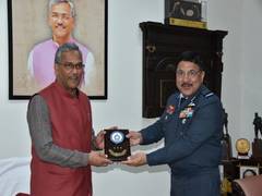 
      
      U'khand CM meets Air Marshal Butola, discusses expansion of...
      
      