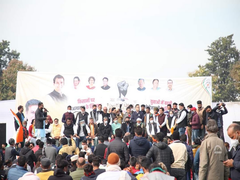 
      
      Youth Congress raises slogans against Uttarakhand Govt near...
      
      
