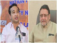 
      
      Meme war in Maharashtra politics: Nawab Malik, Nitesh Rane...
      
      