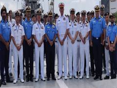 
      
      Visakhapatnam: India-Myanmar Naval Exercise commence onboard...
      
      