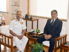 
      
      Brazilian delegation visits Western Naval Command in Mumbai
      
      