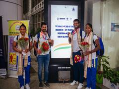 
      
      Deep Grace Ekka, Amit Rohidas, Birendra Lakra arrive in...
      
      