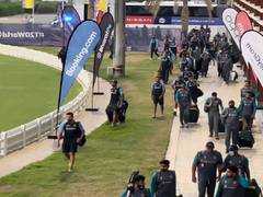 
      
      T20 WC: India and Pakistan players walk in together for...
      
      
