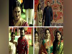 
      
      Celebrities at Ambani's Ganesh Chaturthi celebrations
      
      