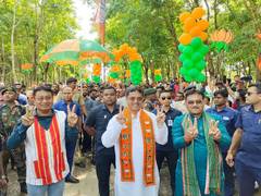 
      
      Enthusiastic support by people for BJP candidates signals victory
      
      