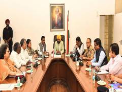
      
      Bhagwant Mann chairs first meeting as CM, urges officials to...
      
      