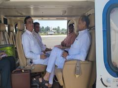 
      
      CM Gehlot, Sachin Pilot travel in same chopper while...
      
      