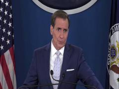 
      
      White House official John Kirby choke up while discussing images
      
      