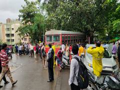 
      
      Mumbai: 5 injured as state bus crashes after brake failure
      
      
