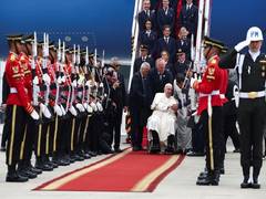 
      
      Pope Francis arrives in Indonesia
      
      