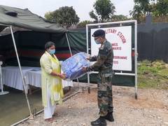 
      
      J-K: Army felicitates 'veer naris' at Reasi, Sila
      
      