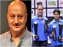 
      
      Anupam Kher congratulates Manika Batra, Archana Kamath for...
      
      