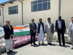 
      
      India hands over humanitarian aid to Afghanistan
      
      