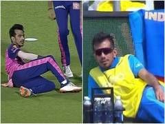 
      
      Chahal celebrates his hattrick against KKR in quirky manner
      
      