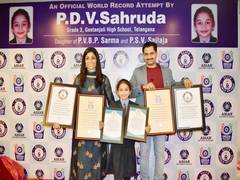 
      
      Hyderabad girl sets two world records in different disciplines
      
      