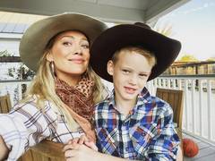 
      
      Hilary Duff shares cute snap as she helps son Luca make his...
      
      