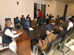 
      
      U'khand CM takes stock of preparations, 150-bed hospital set...
      
      