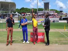 
      
      West Indies win toss, opt to bowl against India in first T20I
      
      