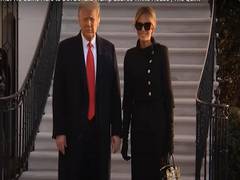 
      
      Bagwati Melania exits White House in funeral black outfit...
      
      