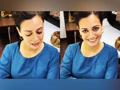 
      
      Dia Mirza fulfils husband's wish by singing ghazal; watch video
      
      