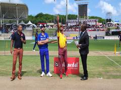
      
      West Indies win toss, opt to bowl against India in second T20I
      
      