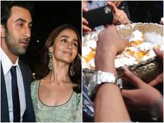 
      
      Sweets distributed to media after Ranbir, Alia's wedding ceremony
      
      