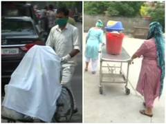 
      
      Staff at Amritsar's COVID-19 hospital use stretchers,...
      
      