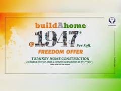 
      
      buildAhome's special Freedom offer extended till August 31
      
      