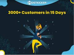 
      
      Hostkicker surpasses 3000 new customers within 15 days!
      
      