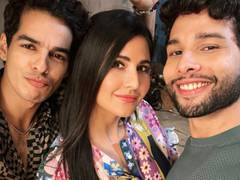 
      
      Katrina reunites with her 'Phone Bhoot boys' Ishaan and Siddhant
      
      