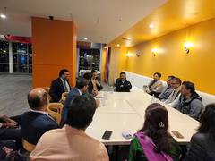 
      
      Pradhan receives welcome from Indian diaspora in Sydney  
      
      